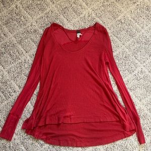 Free People Malibu High Low Thermal top in XS